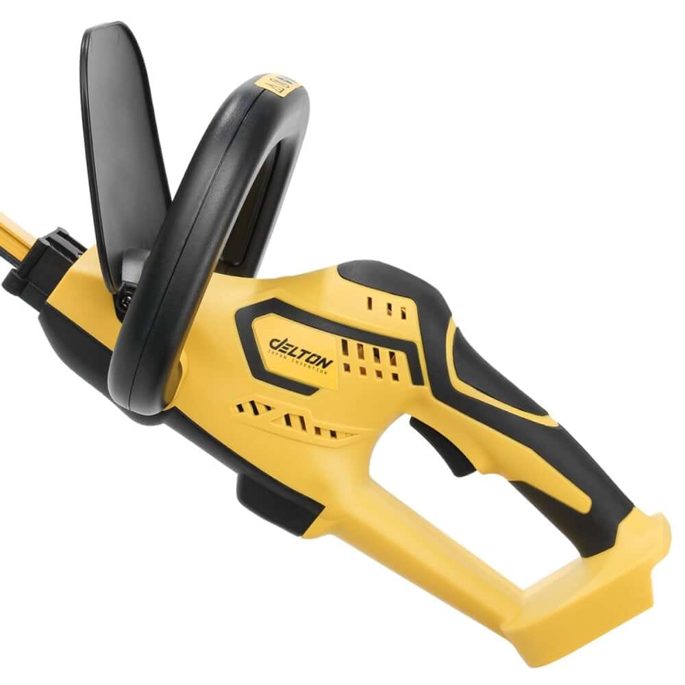 เครื่องตัดแต่งพุ่มไม้ไร้สาย (พร้อมแบตเตอรี่) DELTON รุ่น MKT-520T TURBO FORCE 20V 12AH